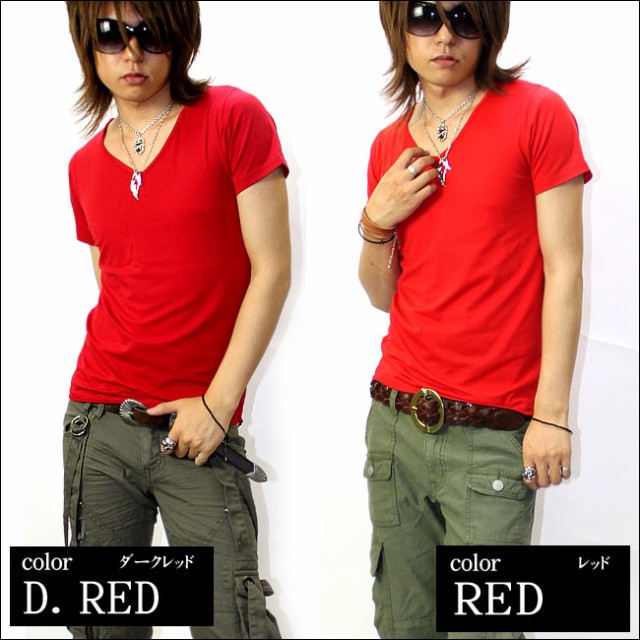 GLESS グレス 半袖Vネック無地 Tシャツ カットソー トップス メンズ おしゃれ 半袖 春 夏 秋 無地 メンズファッション M L |  | 07