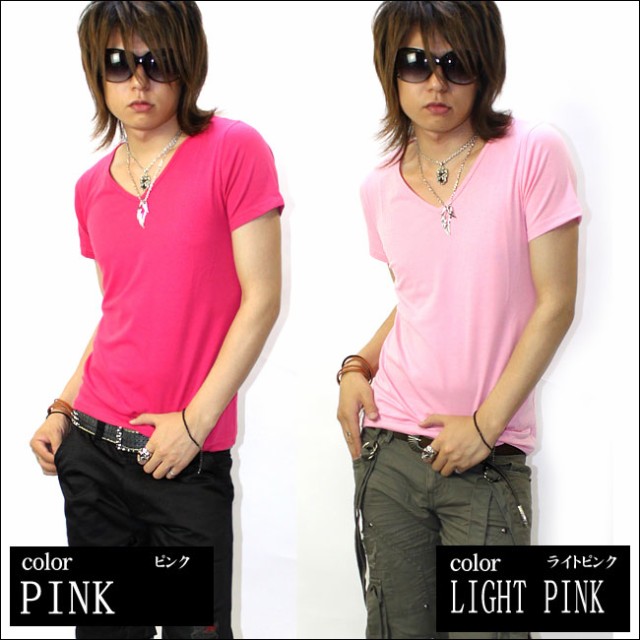 GLESS グレス 半袖Vネック無地 Tシャツ カットソー トップス メンズ おしゃれ 半袖 春 夏 秋 無地 メンズファッション M L |  | 08