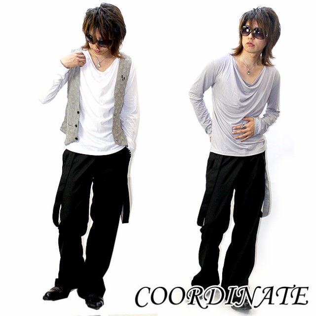 GLESS グレス ドレープ長袖カットソー メンズ おしゃれ 長袖 秋 冬 無地 メンズファッション M L ブランド トップス men's |  | 04