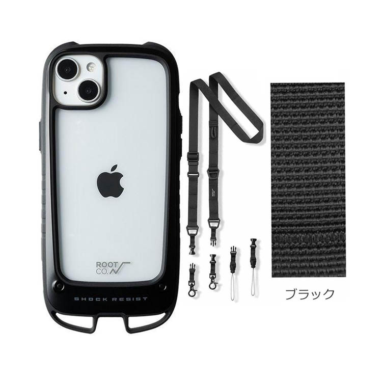 ROOT CO ルートコーiPhone14Plus専用＋ネック&ショルダーストラップ 