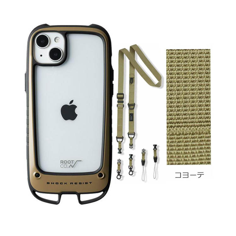 ROOT CO ルートコーiPhone14Plus専用+ネック&ショルダーストラップ ROOT CO ルートコーiPhone14Plus専用+ネック&ショルダーストラップ