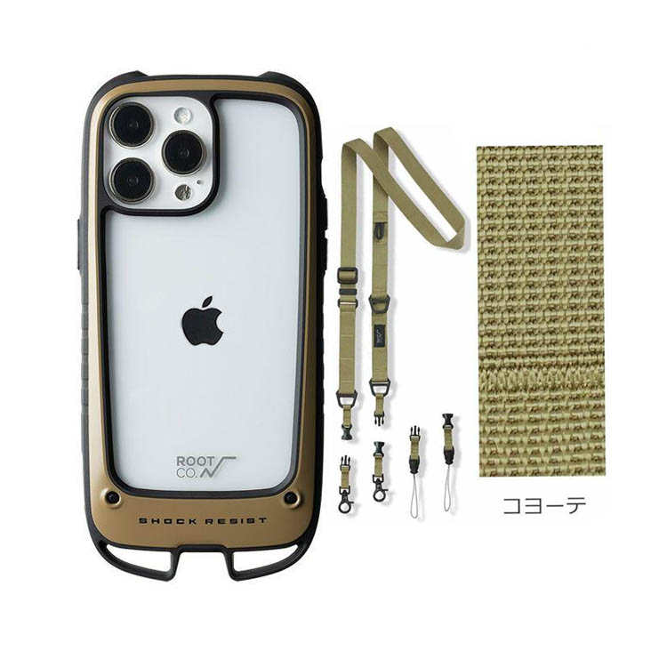 ROOT CO ルートコーiPhone14ProMax専用ケース＋ネック&ショルダー