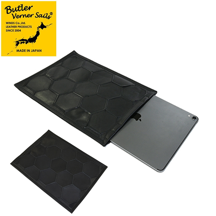 Butler Verner Sails バトラーバーナーセイルズ ヌメ革ペンタゴンスリーブ パソコンケース タブレットケース 牛革 ギフト プレゼント｜upper-gate