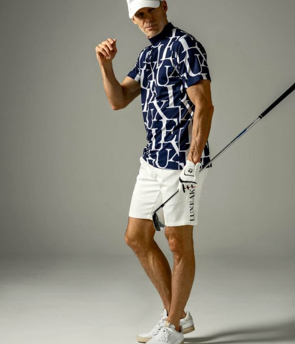 LUXEAKMPLUS リュクスエイケイエムプラス サイドロゴハーフスラックス ショートパンツ 短パン ゴルフ スポーツ ストレッチ GOLF | LUXE AKM PLUS | 06