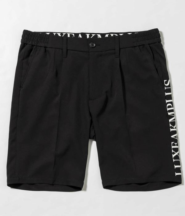 LUXEAKMPLUS リュクスエイケイエムプラス サイドロゴハーフスラックス ショートパンツ 短パン ゴルフ スポーツ ストレッチ GOLF | LUXE AKM PLUS | 01