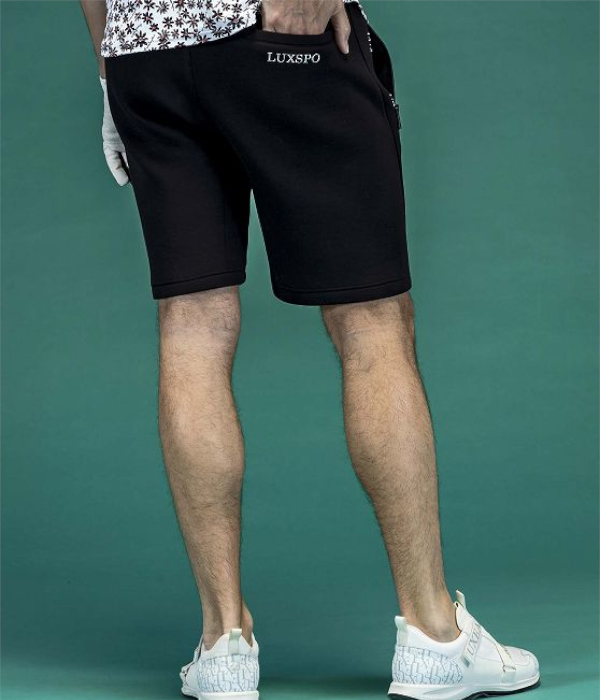 LUXEAKMPLUS リュクスエイケイエムプラス 軽量スウェットサイドロゴハーフパンツ メンズ ショートパンツ 男性 ジャージ カジュアル スポーツ ゴルフ | LUXE AKM PLUS | 13