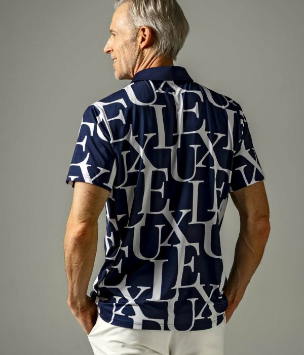 SALE セール LUXEAKMPLUS リュクスエイケイエムプラス 総柄ロゴ半袖ポロシャツ Tシャツ GOLF ゴルフ スポーツ 運動 カジュアル | LUXE AKM PLUS | 11