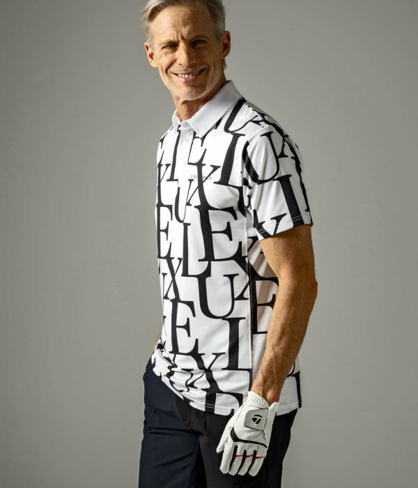 SALE セール LUXEAKMPLUS リュクスエイケイエムプラス 総柄ロゴ半袖ポロシャツ Tシャツ GOLF ゴルフ スポーツ 運動 カジュアル | LUXE AKM PLUS | 05