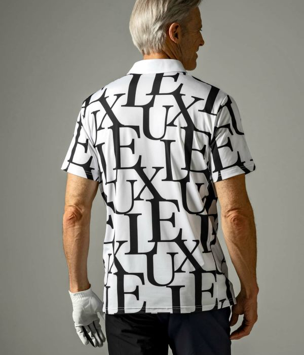 SALE セール LUXEAKMPLUS リュクスエイケイエムプラス 総柄ロゴ半袖ポロシャツ Tシャツ GOLF ゴルフ スポーツ 運動 カジュアル | LUXE AKM PLUS | 07