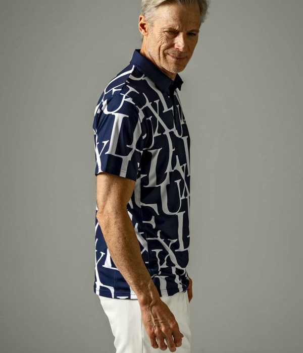 SALE セール LUXEAKMPLUS リュクスエイケイエムプラス 総柄ロゴ半袖ポロシャツ Tシャツ GOLF ゴルフ スポーツ 運動 カジュアル | LUXE AKM PLUS | 10