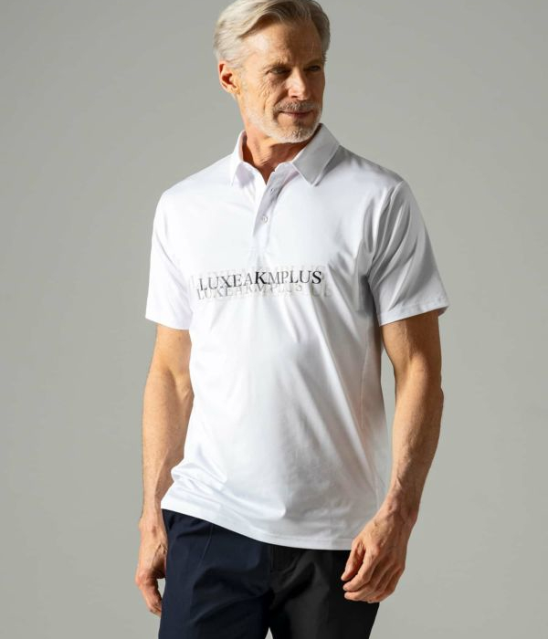 SALE セール LUXEAKMPLUS リュクスエイケイエムプラス マルチロゴ半袖ポロシャツ ゴルフ GOLF スポーツ 運動 カジュアル | LUXE AKM PLUS | 09