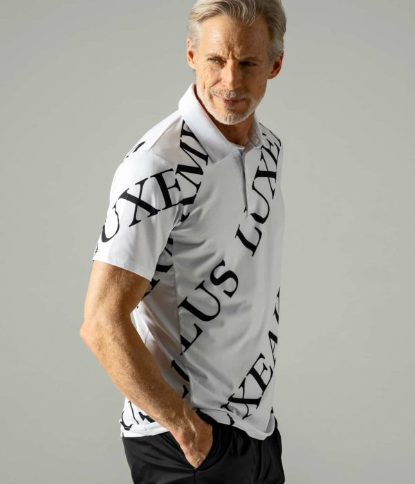 LUXEAKMPLUS リュクスエイケイエムプラス 総柄半袖ポロシャツ メンズ スポーツ カジュアル ゴルフ GOLF 運動 | LUXE AKM PLUS | 04