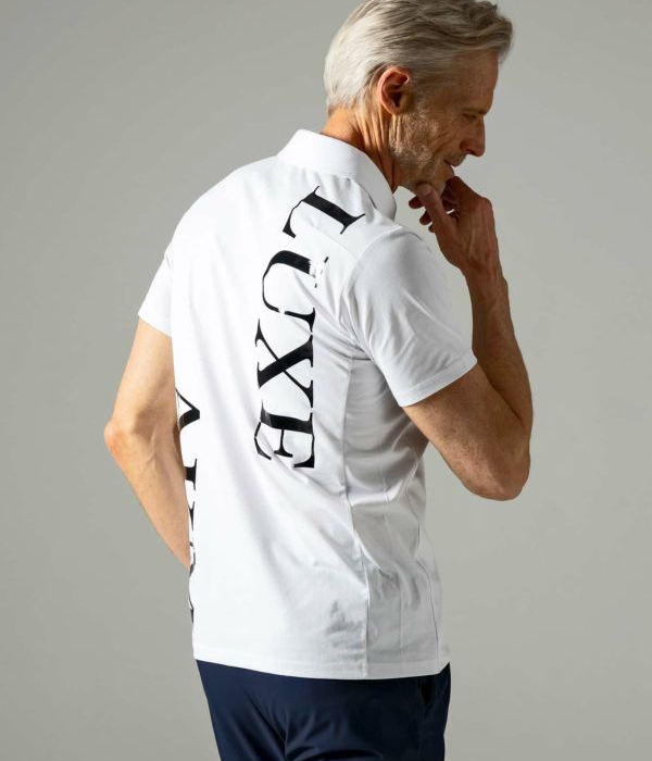 LUXEAKMPLUS リュクスエイケイエムプラス バックロゴ半袖ポロシャツ メンズ 男性 スポーツ カジュアル ゴルフ GOLF 運動 | LUXE AKM PLUS | 11