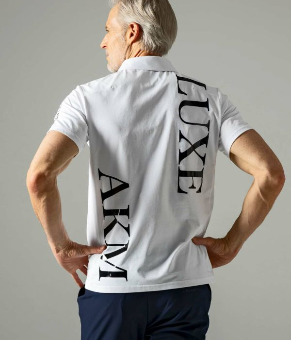 LUXEAKMPLUS リュクスエイケイエムプラス バックロゴ半袖ポロシャツ メンズ 男性 スポーツ カジュアル ゴルフ GOLF 運動 | LUXE AKM PLUS | 12