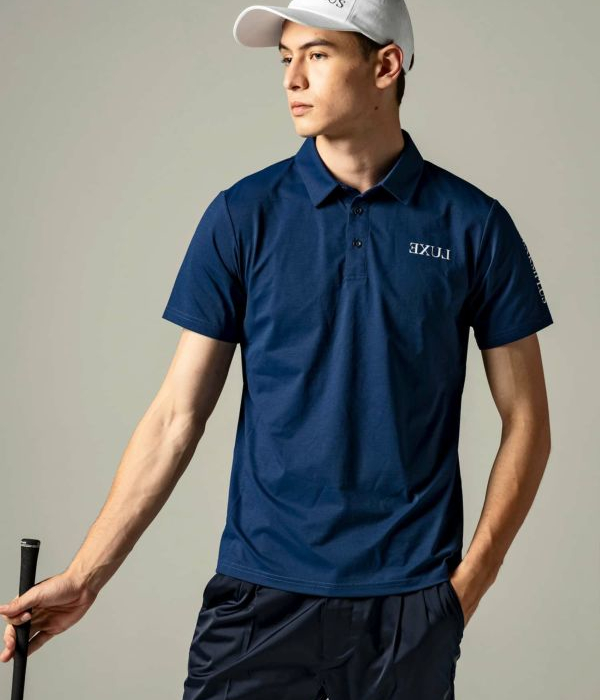 LUXEAKMPLUS リュクスエイケイエムプラス バックロゴ半袖ポロシャツ メンズ 男性 スポーツ カジュアル ゴルフ GOLF 運動 | LUXE AKM PLUS | 04