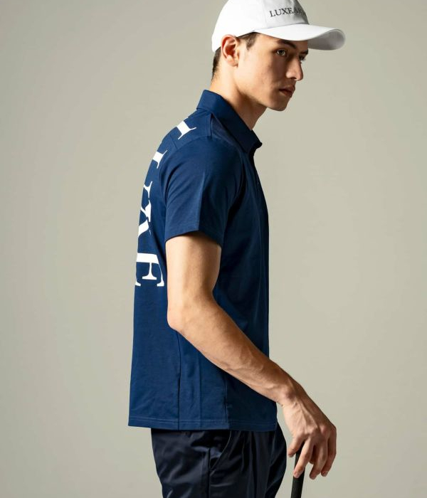 LUXEAKMPLUS リュクスエイケイエムプラス バックロゴ半袖ポロシャツ メンズ 男性 スポーツ カジュアル ゴルフ GOLF 運動 | LUXE AKM PLUS | 06