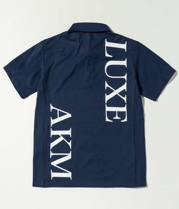 LUXEAKMPLUS リュクスエイケイエムプラス バックロゴ半袖ポロシャツ メンズ 男性 スポーツ カジュアル ゴルフ GOLF 運動 | LUXE AKM PLUS | 02