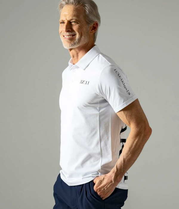 LUXEAKMPLUS リュクスエイケイエムプラス バックロゴ半袖ポロシャツ メンズ 男性 スポーツ カジュアル ゴルフ GOLF 運動 | LUXE AKM PLUS | 10