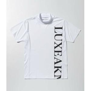 SALE セール LUXEAKMPLUS リュクスエイケイエムプラス ロゴ半袖モックネックTシャツ ...