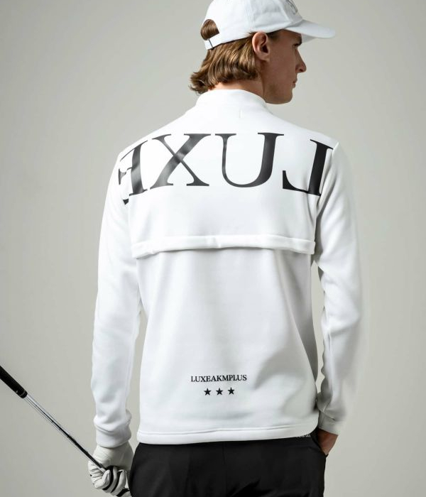 LUXEAKMPLUS リュクスエイケイエムプラス ウィンドプルーフモックネックTシャツ 長袖 ゴルフ メンズ GOLF スポーツ おしゃれ 防寒｜upper-gate｜15