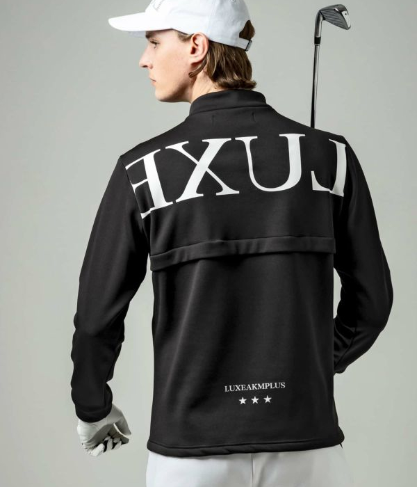 LUXEAKMPLUS リュクスエイケイエムプラス ウィンドプルーフモックネックTシャツ 長袖 ゴルフ メンズ GOLF スポーツ おしゃれ 防寒｜upper-gate｜11