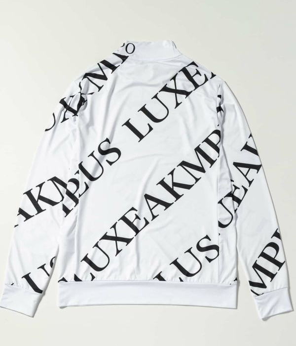 LUXE AKM PLUS リュクスエイケイエムプラス 総柄モックネックTシャツ