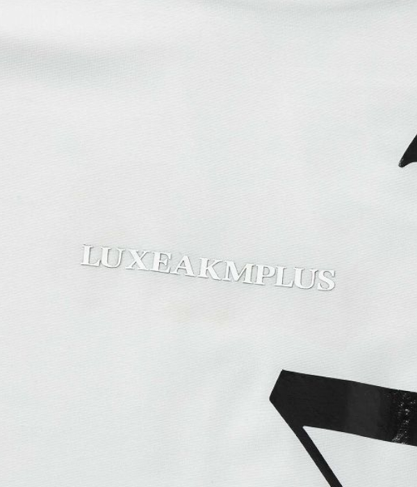 LUXEAKMPLUS リュクスエイケイエムプラス ロゴデザインモックネックTシャツ 半袖 メンズ 男性 ゴルフ スポーツ GOLF ジム トレーニング 春夏