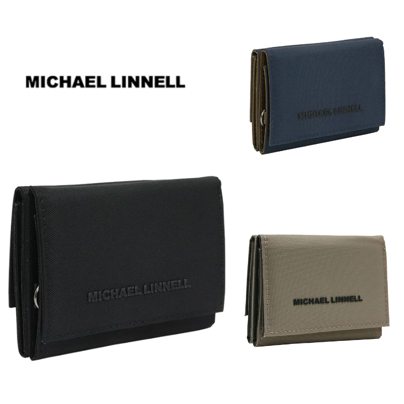【新品】 MICHAEL三つ折り財布 MICHAEL LINNELL（マイケルリンネル） Trifold Wallet 三つ折り財布