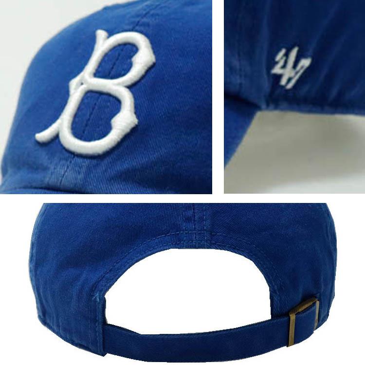 47 フォーティーセブン Dodgers Cooperstown’47　CLEAN UP Royal キャップ cap メンズ 野球 メジャー ドジャース スポーツ ローキャップ｜upper-gate｜03