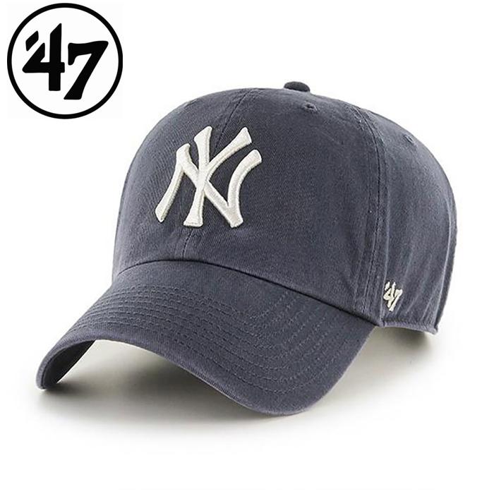 47 フォーティーセブン　Yankees ‘47 CLEAN UP Vintage Navy メンズ レディース 野球 メジャー ヤンキース メジャーリーグ 帽子 プレゼント ニューヨーク