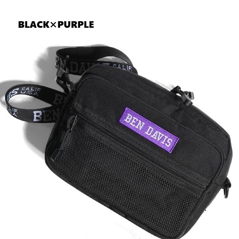 BEN DAVIS ベンデイビス LOGO TAPE SHOULDER ショルダーバッグ ボディバッグ ロゴ コンパクト 鞄 BAG 旅行 トラベル 通勤 通学 カジュアル ギフト プレゼント | BEN DAVIS ORIGINALS | 01