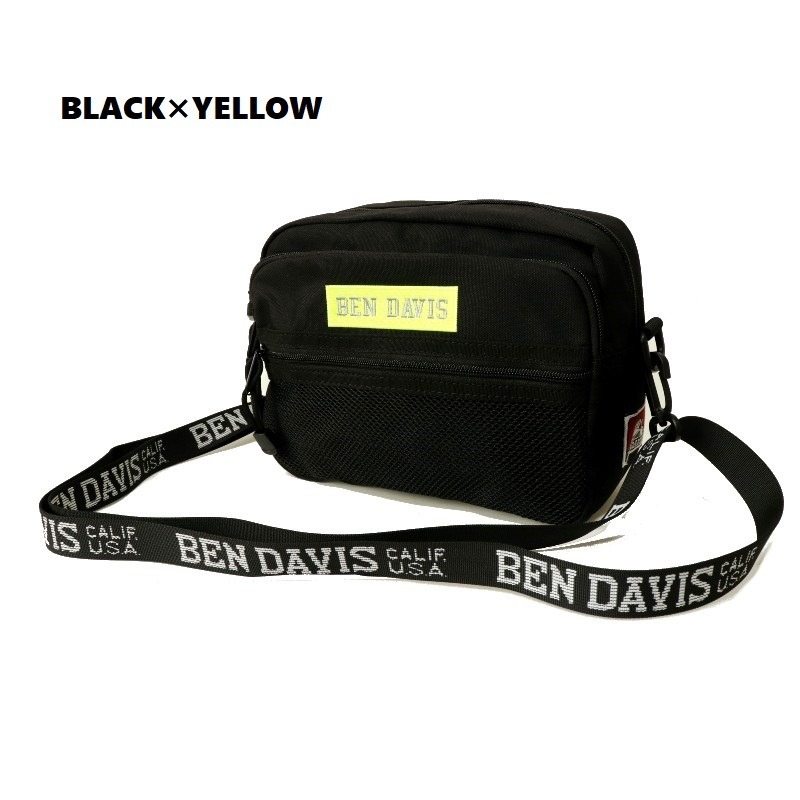 BEN DAVIS ベンデイビス LOGO TAPE SHOULDER ショルダーバッグ ボディバッグ ロゴ コンパクト 鞄 BAG 旅行 トラベル 通勤 通学 カジュアル ギフト プレゼント｜upper-gate｜05