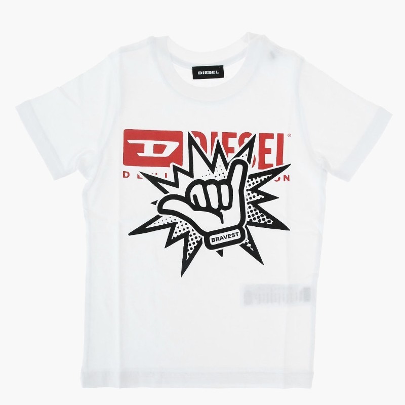 SALE セール DIESEL ディーゼル キッズ ジュニア プリントTシャツ 半袖 ブランド 子供...