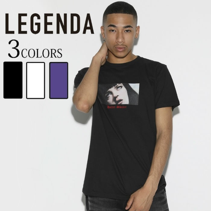 LEGENDA レジェンダ Helter Skelter ルーズシルエットクルーネックTシャツ 半袖 メンズ レディース ストリート オーバーサイズ ビッグシルエット |  | 01