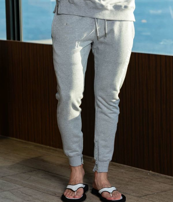 1PIU1UGUALE3 RELAX ウノピゥウノウグァーレトレ リラックス グリッターロゴスウェットパンツ メンズ ジョガーパンツ ジャージ カジュアル スポーツ | 1PIU1UGUALE3 RELAX | 09