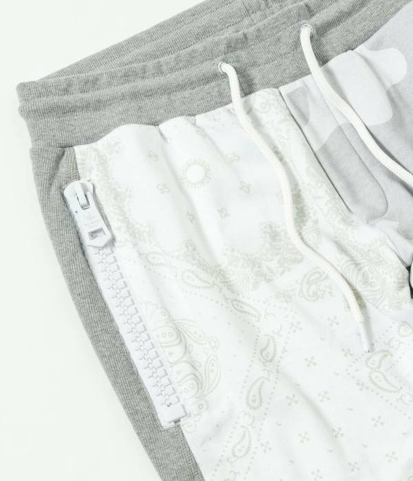 1PIU1UGUALE3 RELAX ウノピゥウノウグァーレトレ リラックス カモ×ペイズリー柄スウェットパンツ メンズ ジョガーパンツ カジュアル スポーツ ジャージ ジム | 1PIU1UGUALE3 RELAX | 14