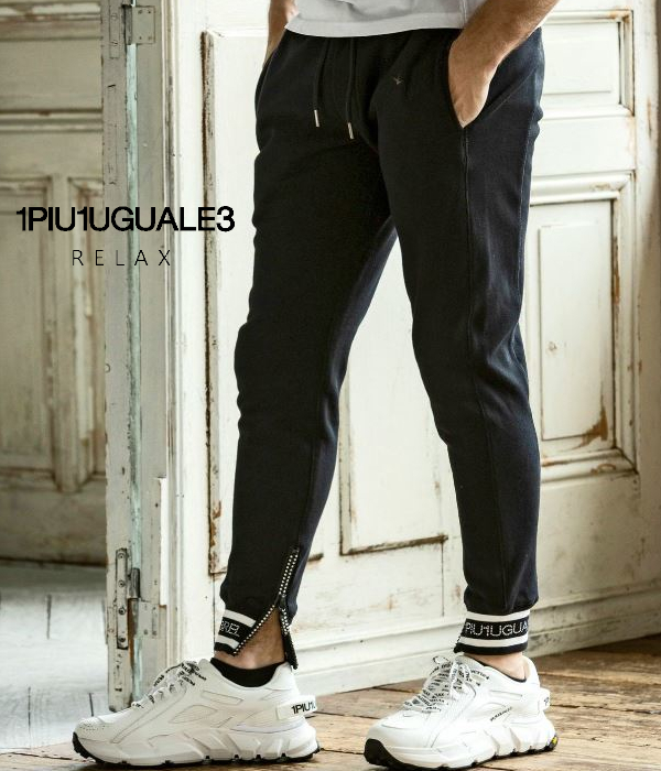 美品 1PIU1UGUALE3 ウノピュウノウグァーレトレ MRP618 UNCON SLACKS スラックス VI XL ポリエステル コットン パンツ ストライプ メンズ HM755A83 美品 1PIU1UGUALE3 ウノピュウノウグァーレトレ MRP618 UNCON