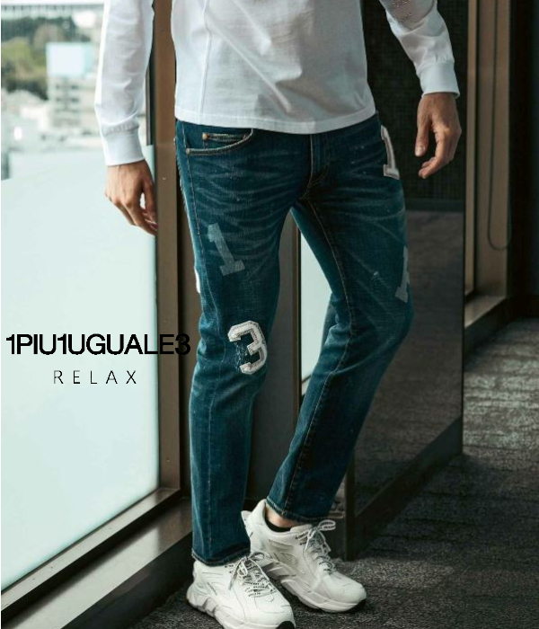 1PIU1UGUALE3 RELAX ウノピゥウノウグァーレトレ リラックス デニム