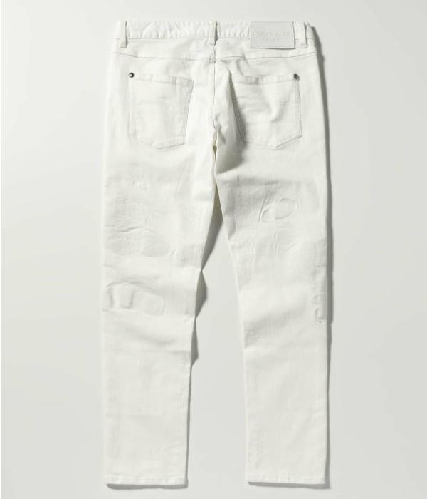 1PIU1UGUALE3 RELAX ウノピゥウノウグァーレトレ リラックス ロゴ×カモ刺繍デニム メンズ 男性 ジーンズ 迷彩 カモフラ スリム ストレッチ 細身 | 1PIU1UGUALE3 RELAX | 11