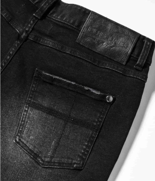 1PIU1UGUALE3 RELAX ウノピゥウノウグァーレトレ リラックス ロゴ×カモ刺繍デニム メンズ 男性 ジーンズ 迷彩 カモフラ スリム ストレッチ 細身 | 1PIU1UGUALE3 RELAX | 18