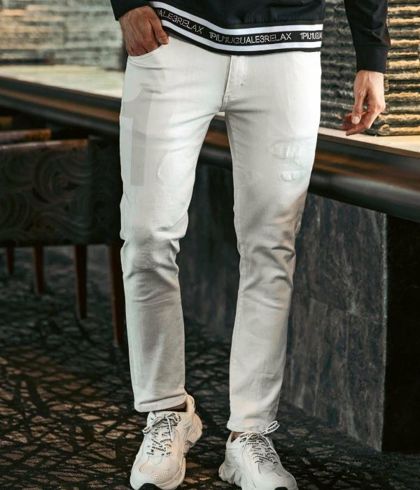 1PIU1UGUALE3 RELAX ウノピゥウノウグァーレトレ リラックス ロゴ×カモ刺繍デニム メンズ 男性 ジーンズ 迷彩 カモフラ スリム ストレッチ 細身 1PIU1UGUALE3 RELAX ウノピゥウノウグァーレトレ リラックス ロゴ×カモ