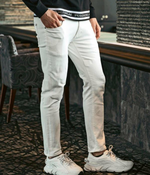 1PIU1UGUALE3 RELAX ウノピゥウノウグァーレトレ リラックス ロゴ×カモ刺繍デニム メンズ 男性 ジーンズ 迷彩 カモフラ スリム ストレッチ 細身 | 1PIU1UGUALE3 RELAX | 08