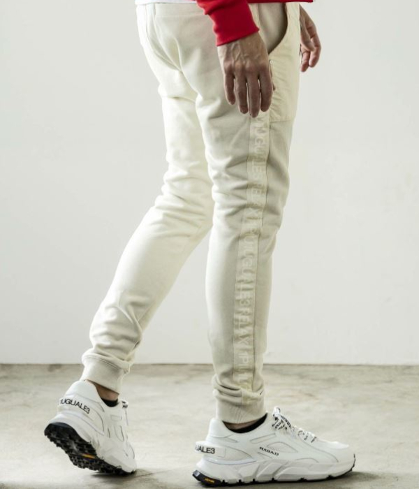 1PIU1UGUALE3 RELAX ウノピゥウノウグァーレトレ リラックス ラインロゴコンビスウェットパンツ メンズ カジュアル スポーツ スリム ミリタリー | 1PIU1UGUALE3 RELAX | 10