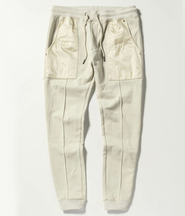 1PIU1UGUALE3 RELAX ウノピゥウノウグァーレトレ リラックス ラインロゴコンビスウェットパンツ メンズ カジュアル スポーツ スリム ミリタリー | 1PIU1UGUALE3 RELAX | 01