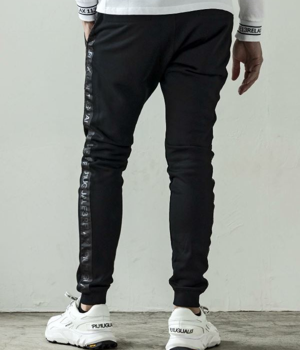 1PIU1UGUALE3 RELAX ウノピゥウノウグァーレトレ リラックス ラインロゴコンビスウェットパンツ メンズ カジュアル スポーツ スリム ミリタリー | 1PIU1UGUALE3 RELAX | 05