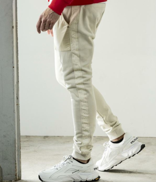 1PIU1UGUALE3 RELAX ウノピゥウノウグァーレトレ リラックス ラインロゴコンビスウェットパンツ メンズ カジュアル スポーツ スリム ミリタリー | 1PIU1UGUALE3 RELAX | 09
