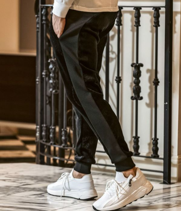 1PIU1UGUALE3 RELAX ウノピゥウノウグァーレトレ リラックス ペイズリーベロアパンツ メンズ カジュアル ジョガーパンツ ルームウェア 部屋着 | 1PIU1UGUALE3 RELAX | 04