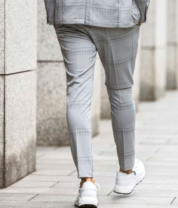 1PIU1UGUALE3 RELAX ウノピゥウノウグァーレトレ リラックス ウィンドウペンジャガードスラックス メンズ スーツパンツ スリム きれいめ 男性 | 1PIU1UGUALE3 RELAX | 10