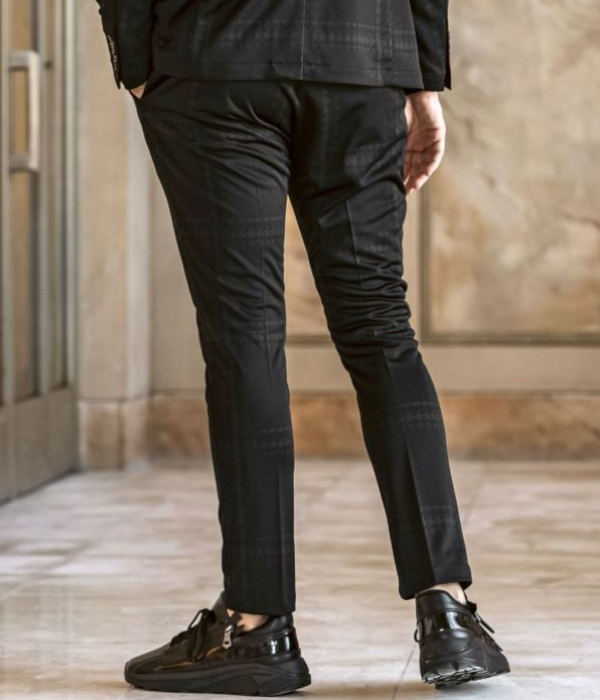 1PIU1UGUALE3 RELAX ウノピゥウノウグァーレトレ リラックス ウィンドウペンジャガードスラックス メンズ スーツパンツ スリム きれいめ 男性 | 1PIU1UGUALE3 RELAX | 05