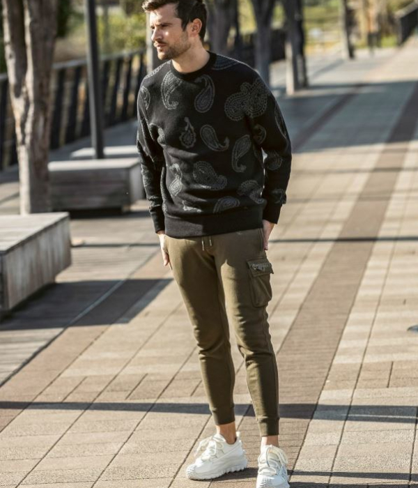 1PIU1UGUALE3 RELAX ウノピゥウノウグァーレトレ リラックス ビッグファスナーカーゴポケットスウェットパンツ ジョガーパンツ メンズ ジャージ カジュアル | 1PIU1UGUALE3 RELAX | 13